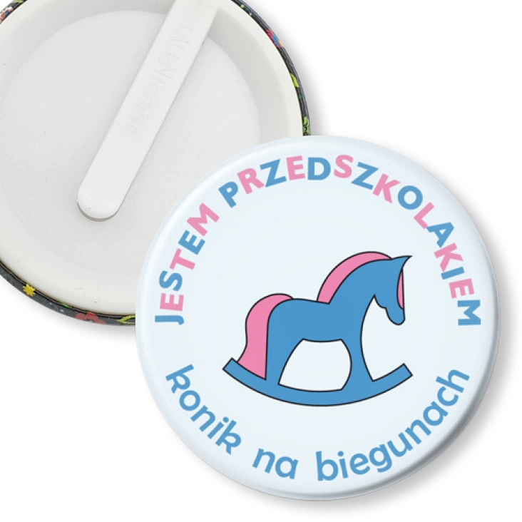 przypinka klips Przedszkole Konik na Biegunach