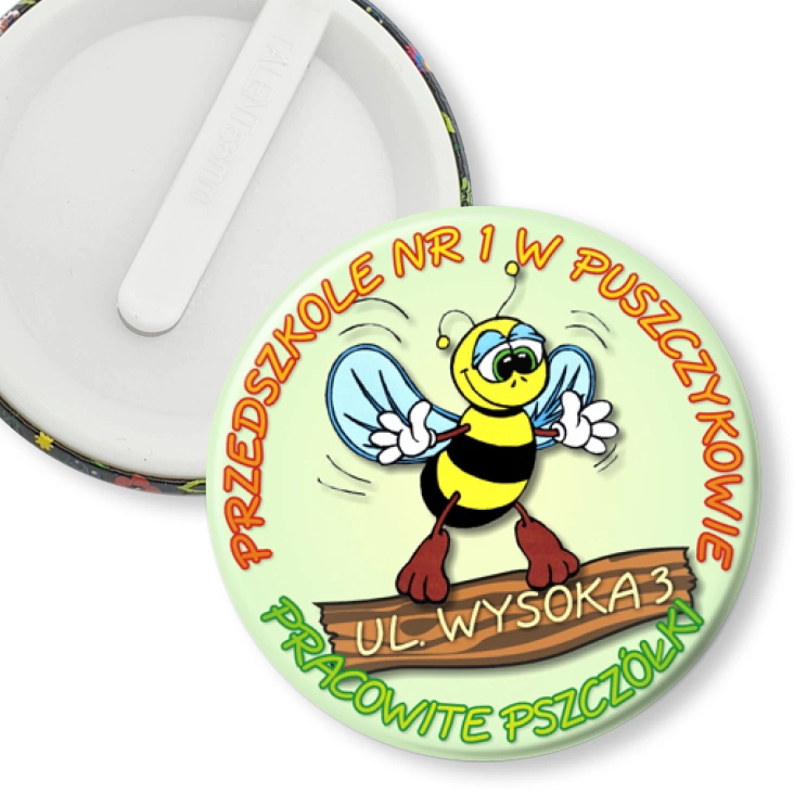 przypinka klips Przedszkole nr 1 w Puszczykowie