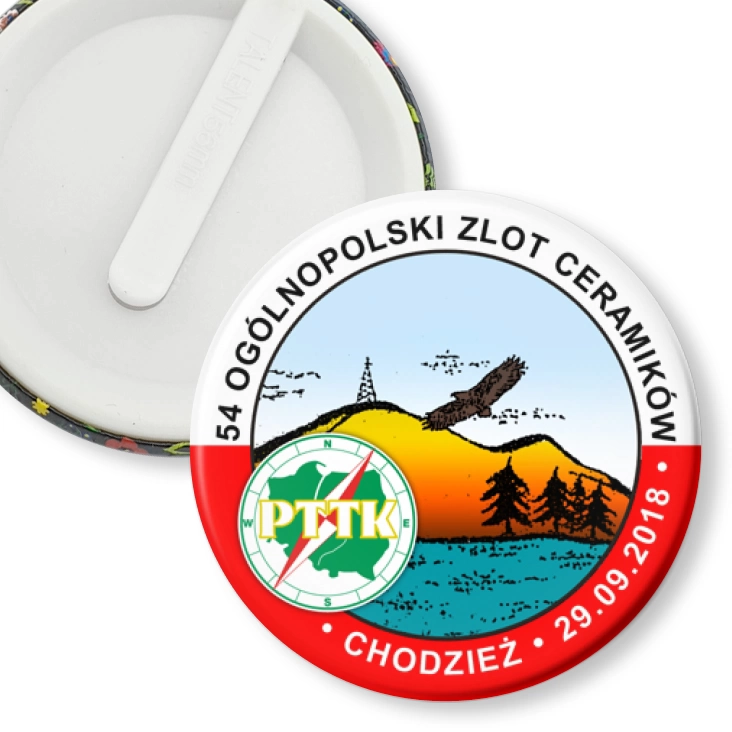 przypinka klips 54 Ogólnopolski Zlot Ceramików