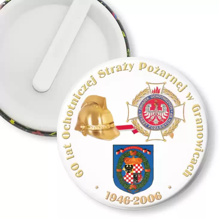 przypinka klips 60 lat OSP w Gronowicach