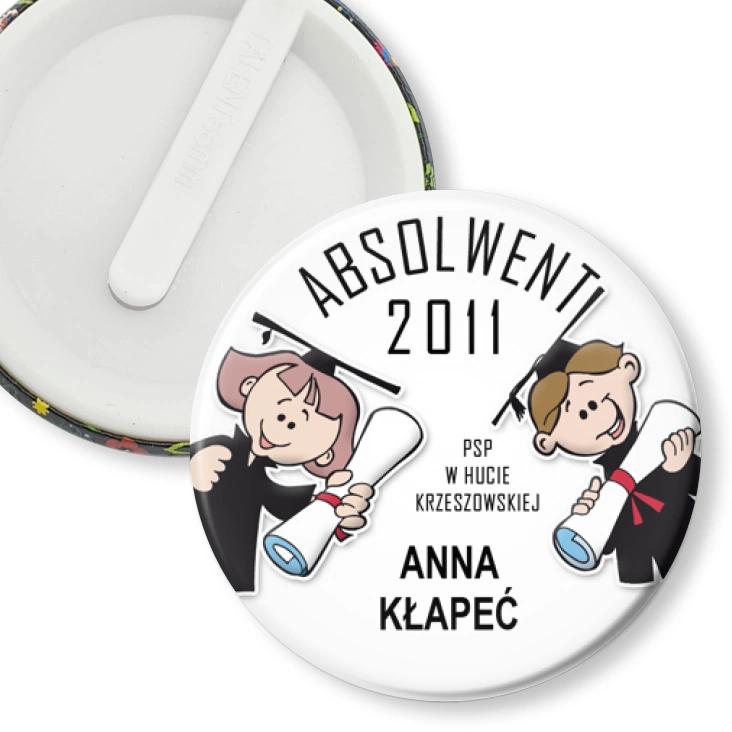 przypinka klips Absolwent 2011