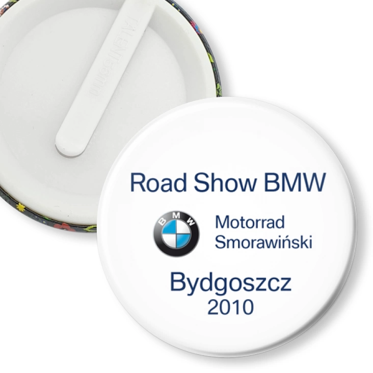 przypinka klips BMW Road Show Bydgoszcz 2010