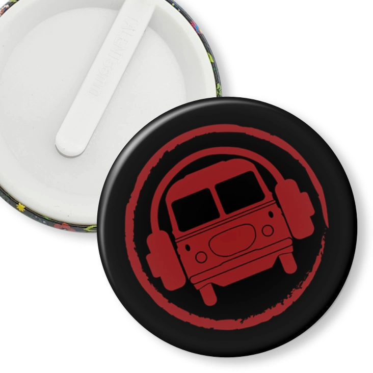 przypinka klips Czerwony autobus