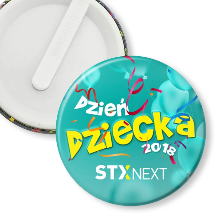 przypinka klips Dzień Dziecka 2018 w STX Next