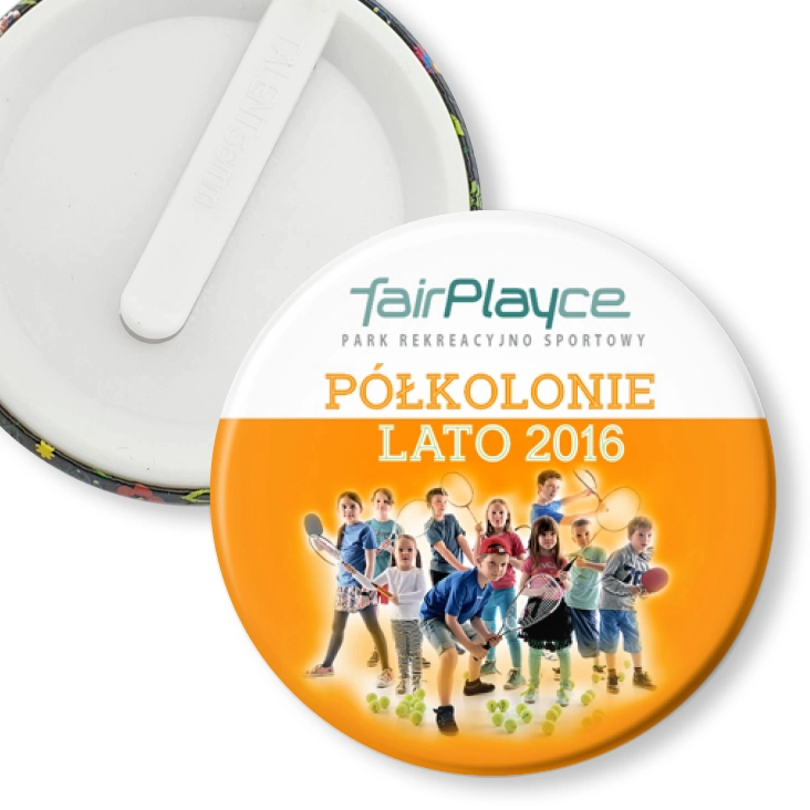przypinka klips FairPlayce - Półkolonie 2016