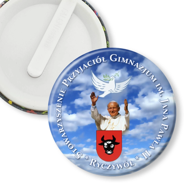 przypinka klips Gimnazjum Ryczywół