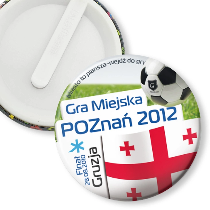 przypinka klips Gra Miejska - Poznań 2012 - Gruzja