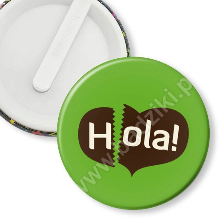 przypinka klips Hola