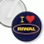 Przypinka klips I love Rival