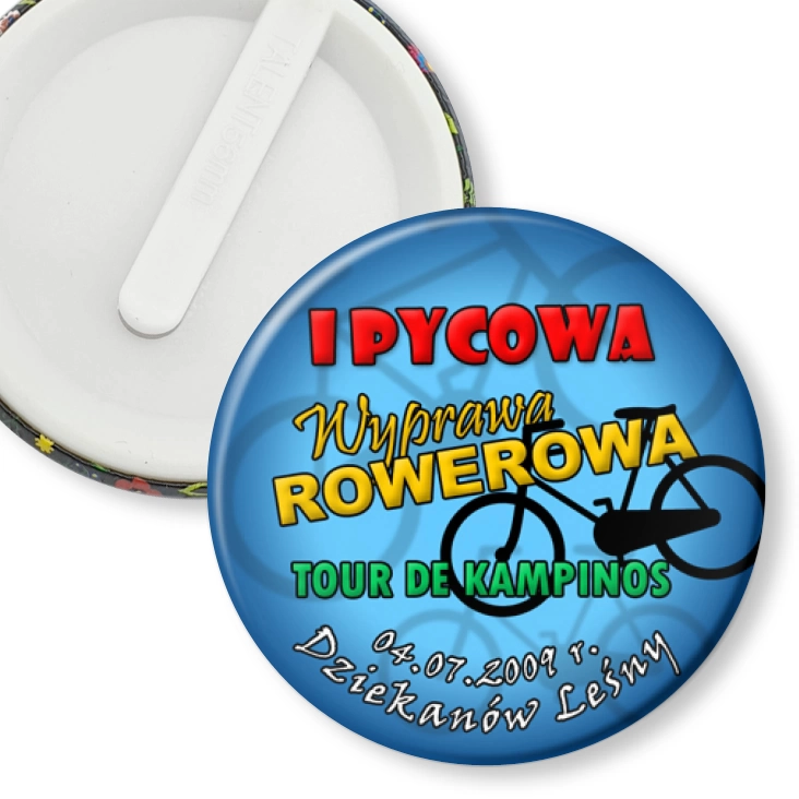 przypinka klips I Pycowa Wyprawa Rowerowa