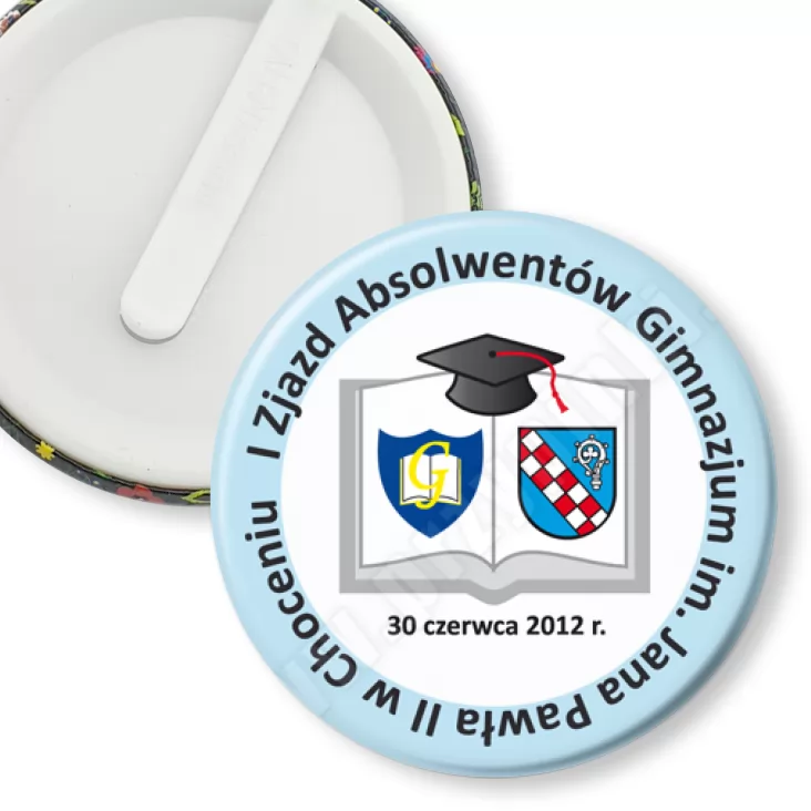 przypinka klips I Zjazd Absolwentów Gimnazjum w Choceniu