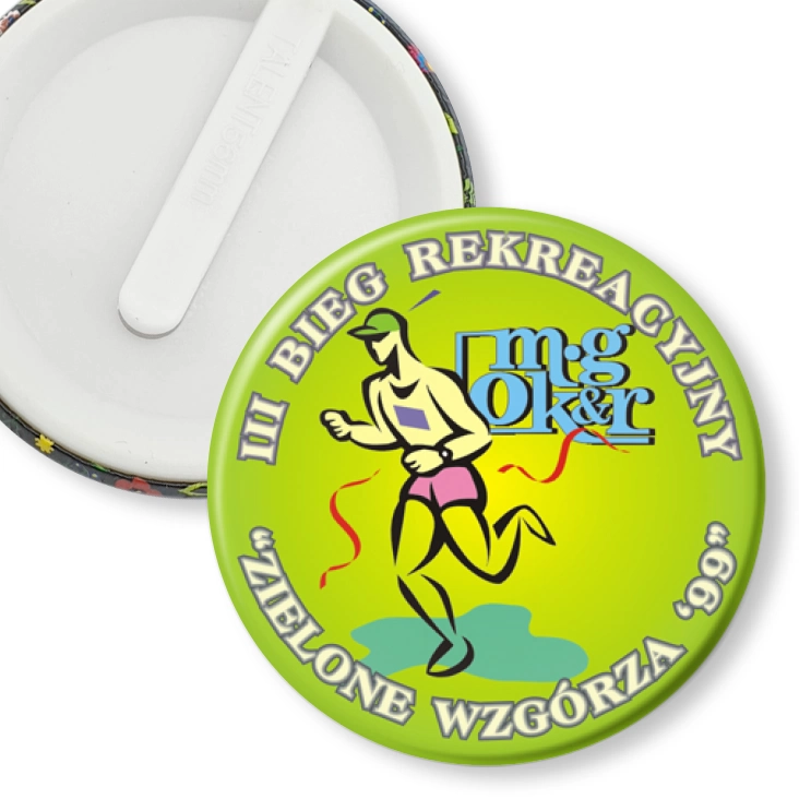 przypinka klips II Bieg Rekreacyjny Zielone Wzgórza 99