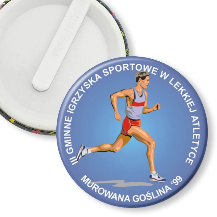 przypinka klips III Gminne Igrzyska Sportowe w Lekkiej Atletyce