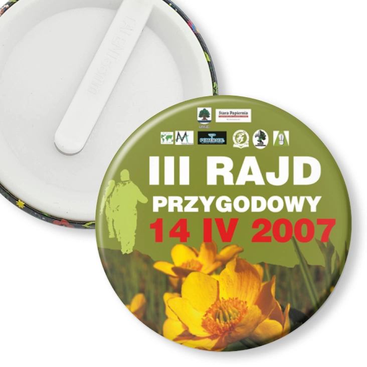 przypinka klips III Rajd Przygodowy