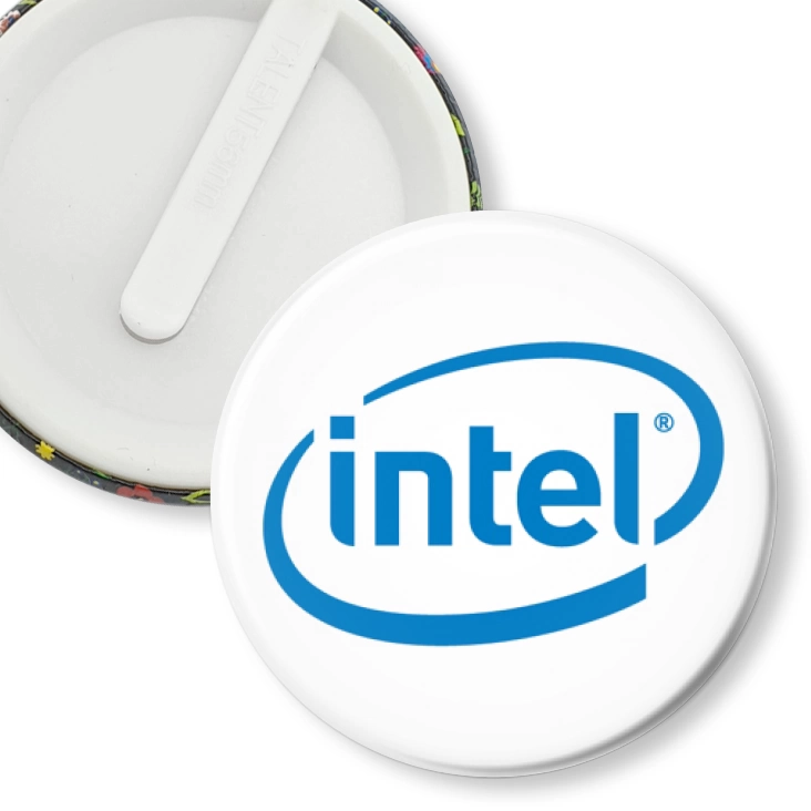 przypinka klips Intel