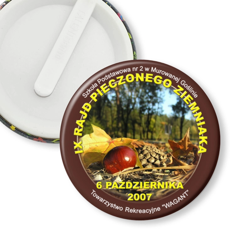 przypinka klips IX Rajd Pieczonego Ziemniaka