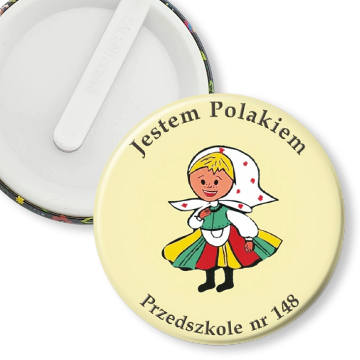 przypinka klips Jestem Polakiem - Przedszkole nr 148