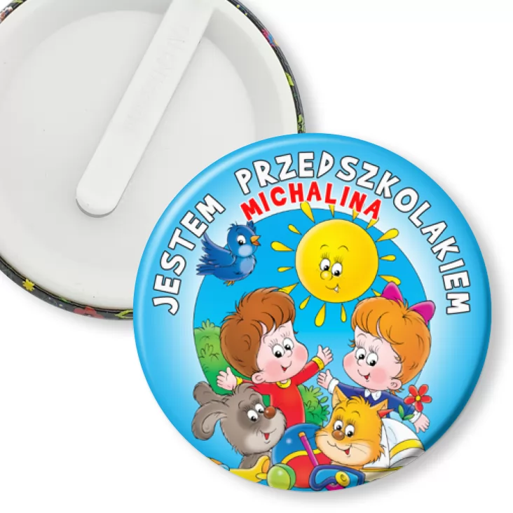 przypinka klips Jestem Przedszkolakiem