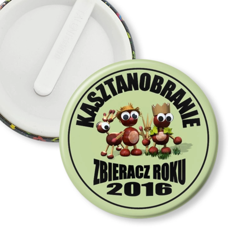 przypinka klips Kasztanobranie 2016