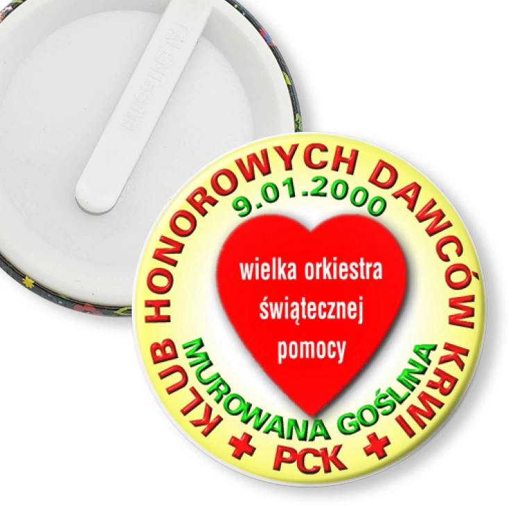 przypinka klips Klub Honorowych Dawców Krwi