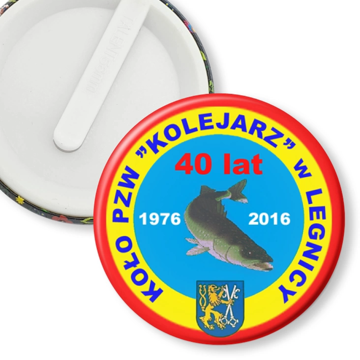 przypinka klips Koło KOLEJARZ Legnica