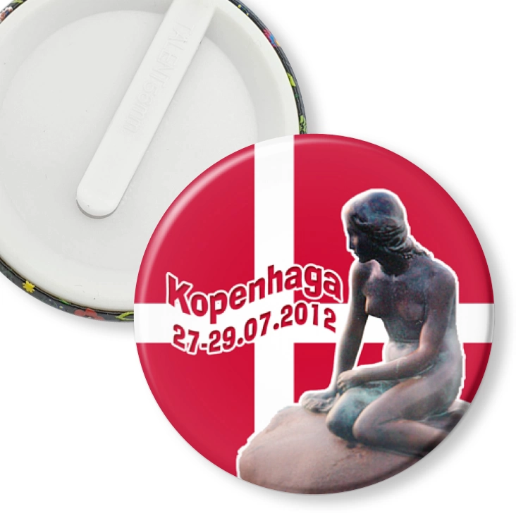 przypinka klips Kopenhaga