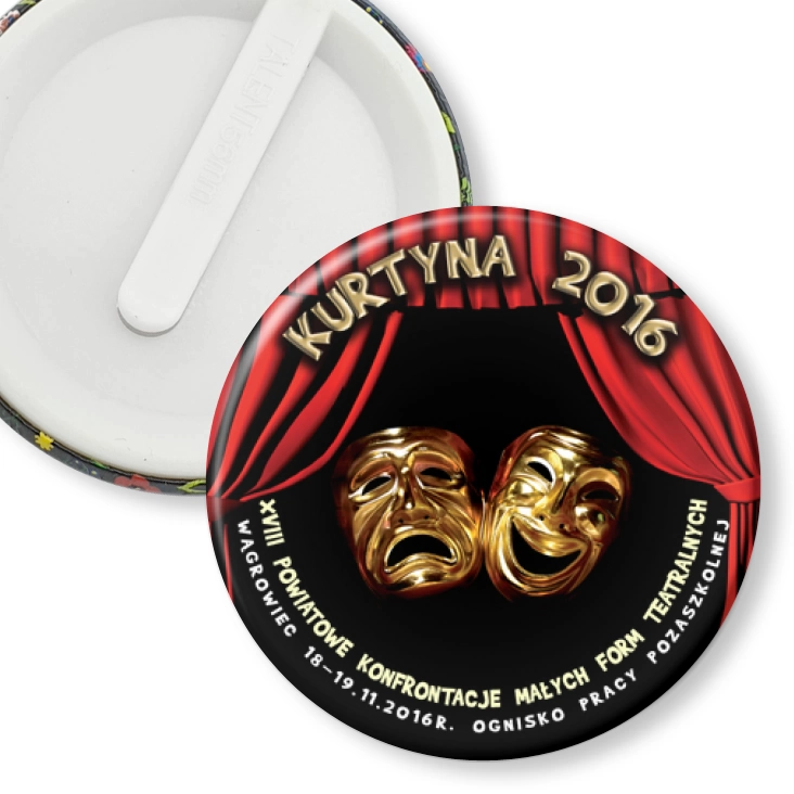 przypinka klips Kurtyna 2016