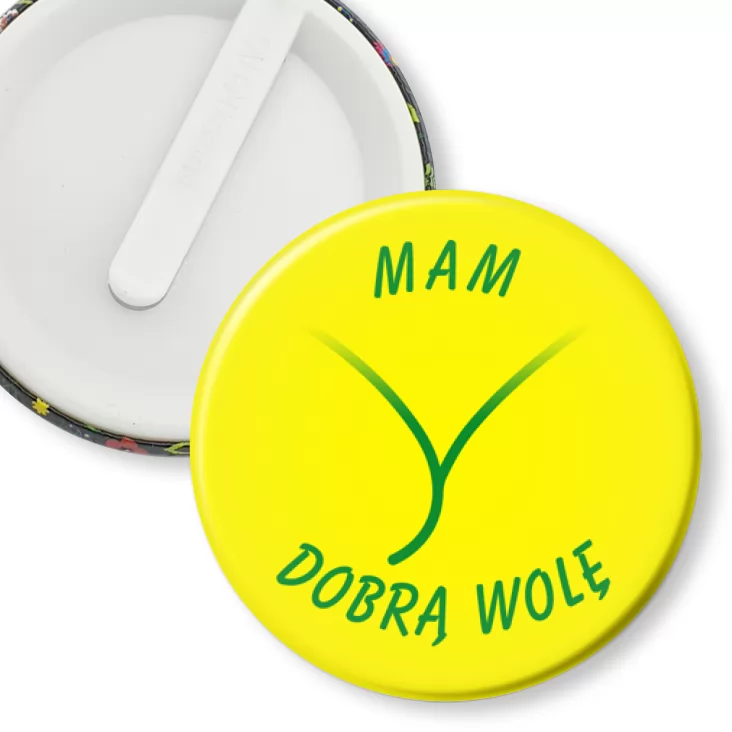 przypinka klips Mam dobrą wolę