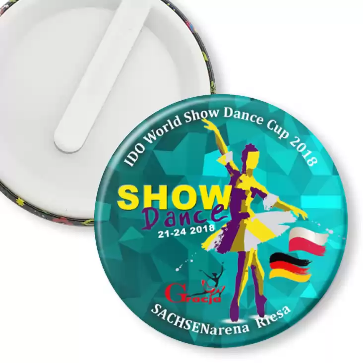 przypinka klips Mistrzostwa Świata IDO World Show Dance