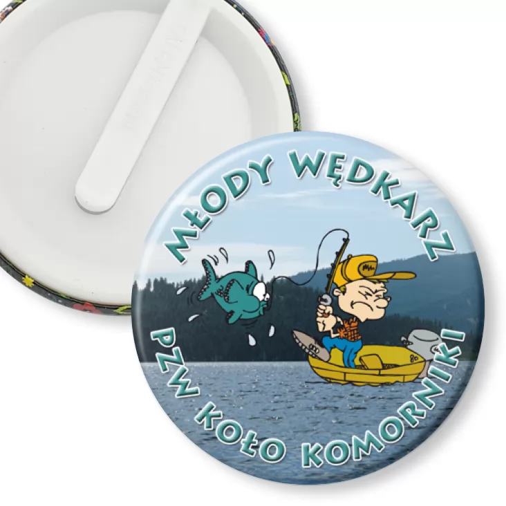 przypinka klips Młody Wędkarz