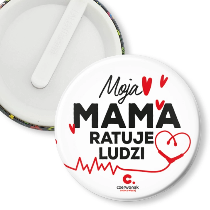 przypinka klips Moja mama ratuje ludzi