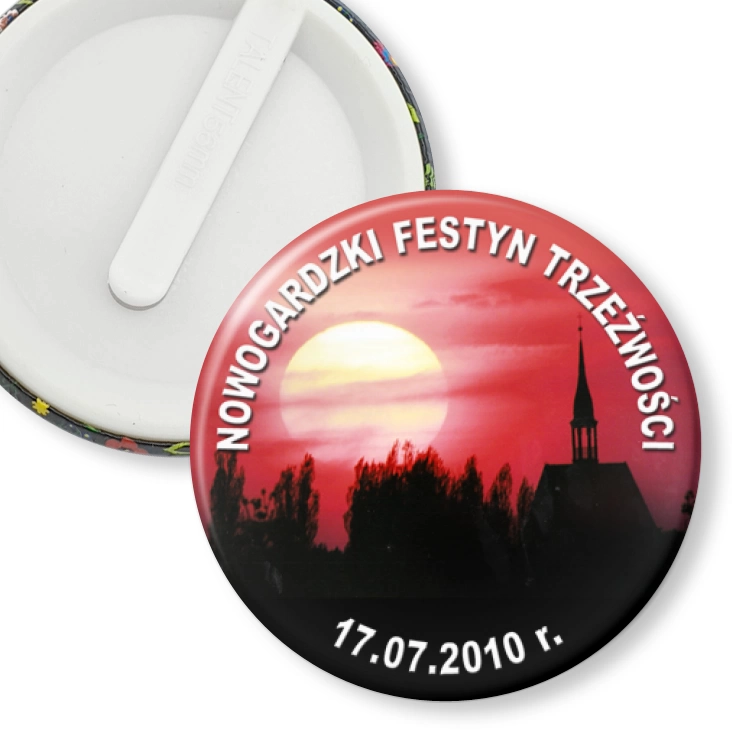 przypinka klips Nowogardzki Festyn Trzeźwości