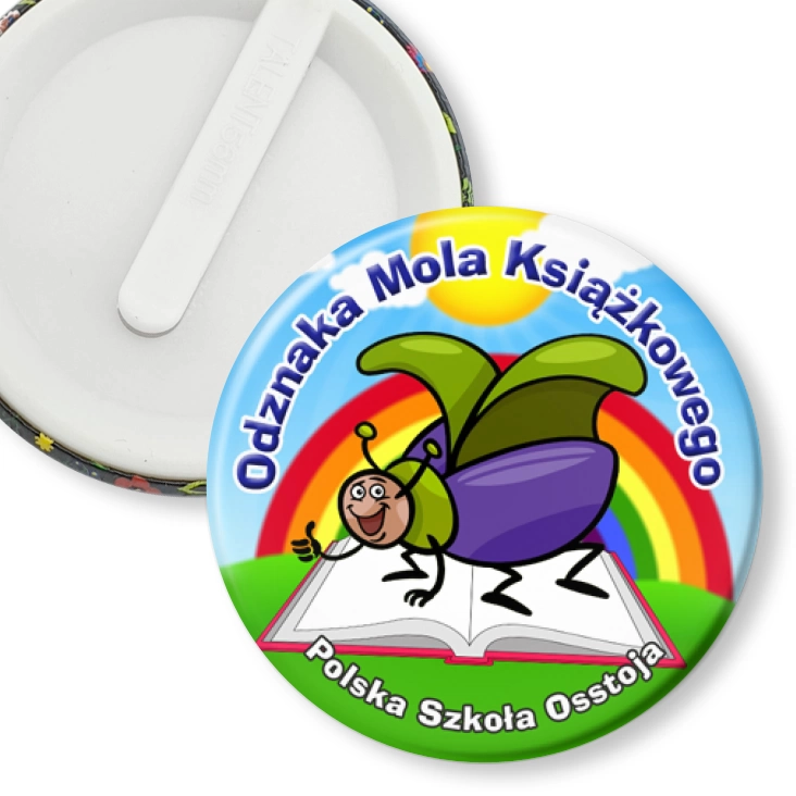 przypinka klips Odznaka mola książkowego