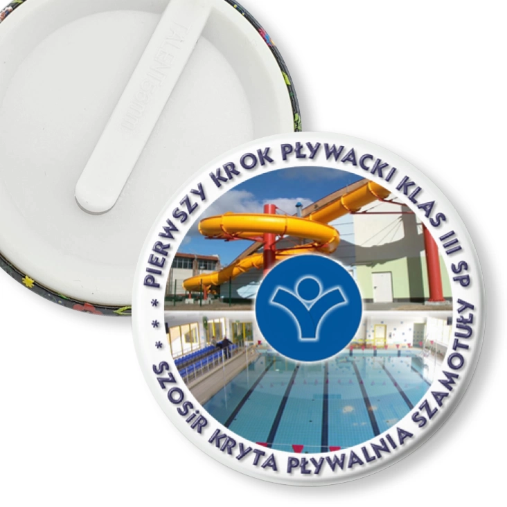 przypinka klips Pierwszy Krok Pływacki Klas III SP w Szamotułach