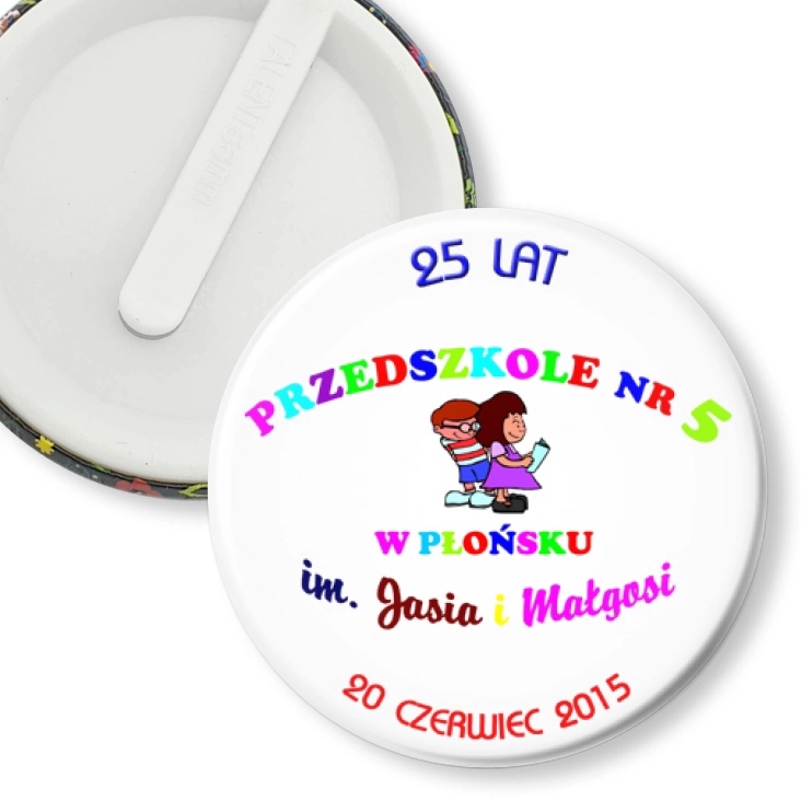 przypinka klips Przedszkole nr 5 w Płońsku