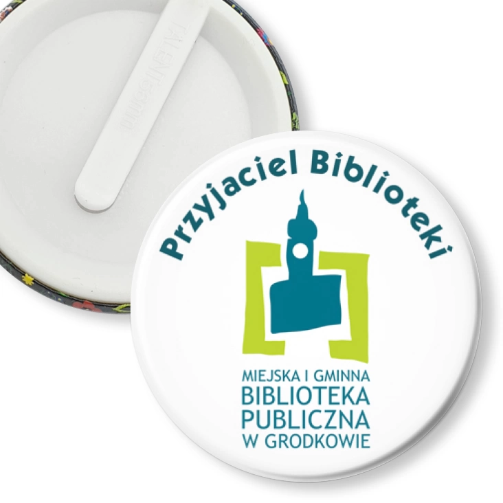 przypinka klips Przyjaciel Biblioteki