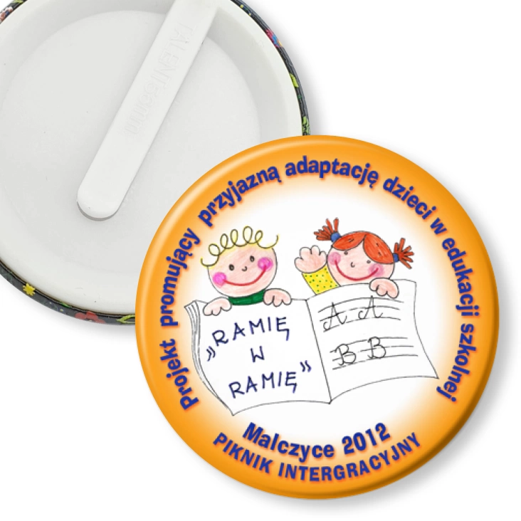 przypinka klips Przyjazna adaptacja dzieci w szkole