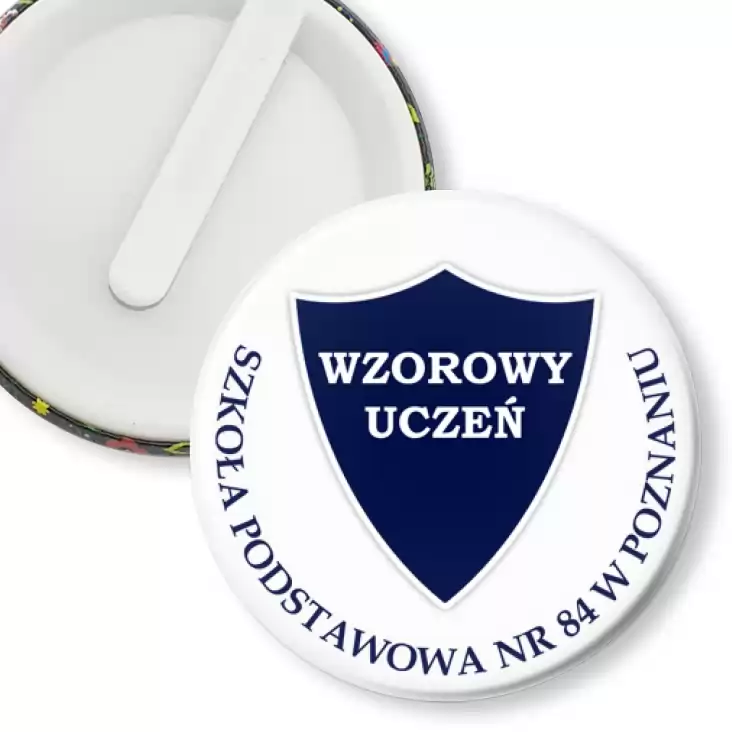 przypinka klips SP nr 84 w Poznaniu - Wzorowy uczeń