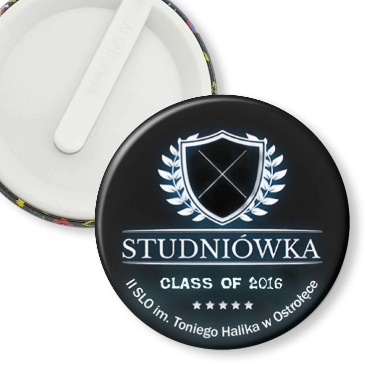przypinka klips Studniówka - II SLO