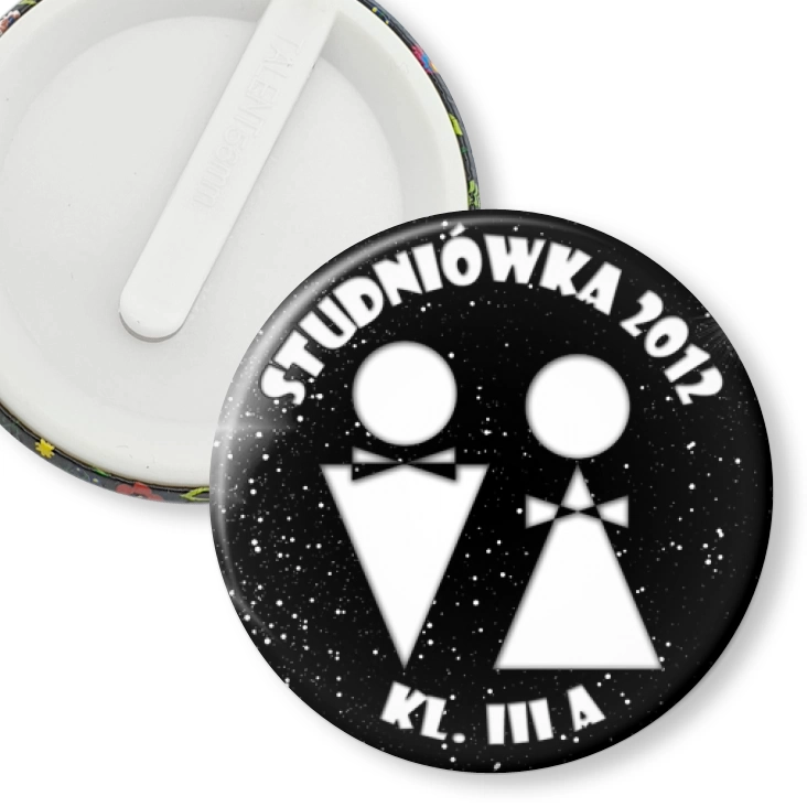 przypinka klips Studniówka - kl. III A