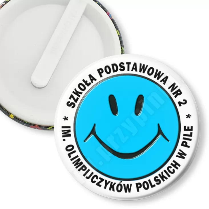 przypinka klips Szkoła Podstawowa nr 2 w Pile