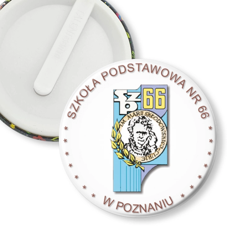 przypinka klips Szkoła podstawowa nr 66 w Poznaniu