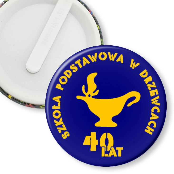 przypinka klips Szkoła Podstawowa w Drzewcach
