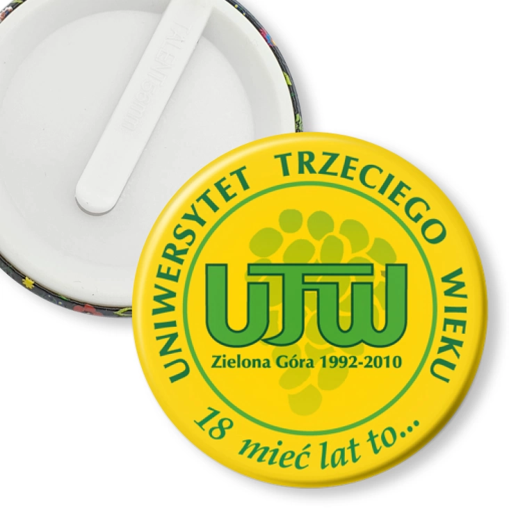 przypinka klips Uniwersytet Trzeciego Wieku
