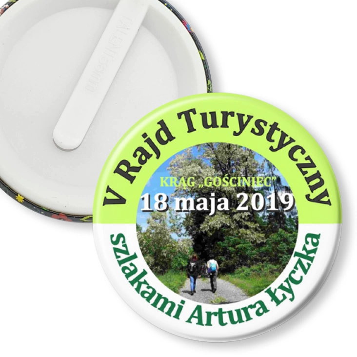 przypinka klips V Rajd Turystyczny