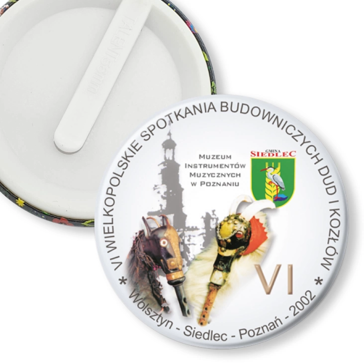 przypinka klips VI Wielkopolskie Spotkania Budowniczych Dud i Kozłów
