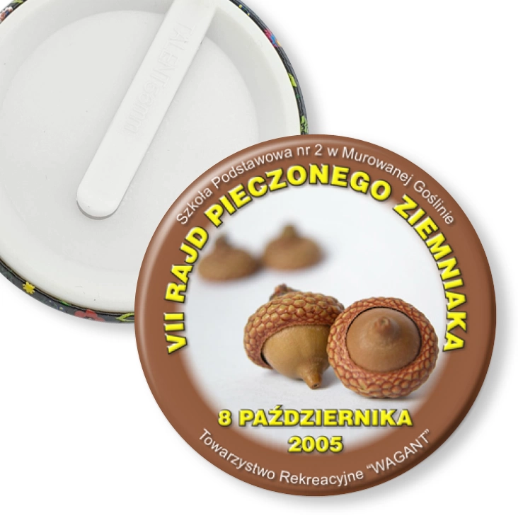 przypinka klips VII Rajd Pieczonego Ziemniaka