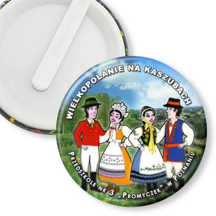 przypinka klips Wielkopolanie na Kaszubach