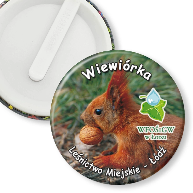 przypinka klips Wiewiórka