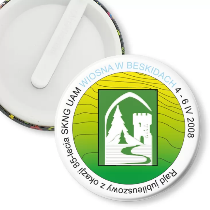 przypinka klips Wiosna w Beskidach